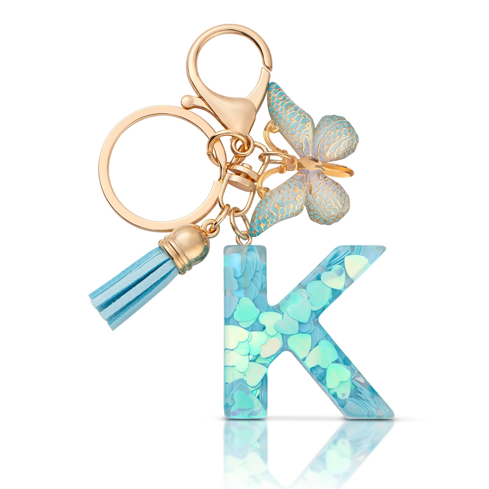 CHUQING Schlüsselanhänger Buchstabe Mädchen Schlüsselanhänger mit Anfangsbuchstaben Anhänger Schlüssel Letter Keychain für Frauen Damen