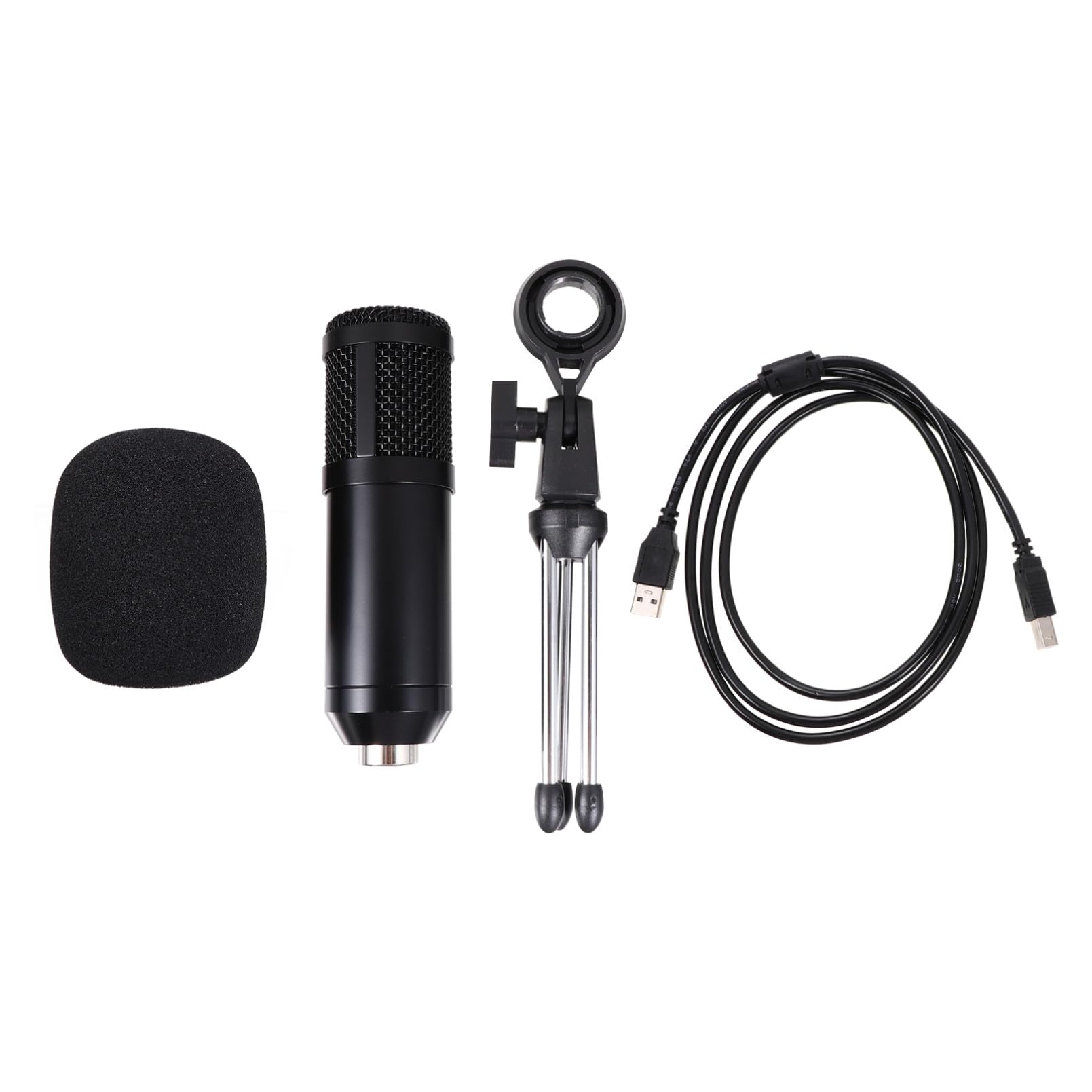 Toddmomy 1Satz USB Kondensatormikrofon für PC und Laptop mit Stativ Mehrzweckmikrofon für Live Übertragungen Podcasts und Gesang Installieren mit Erweitertem Frequenzgang