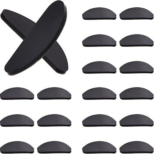 TOODOO 10 pares de almohadillas para la nariz, almohadillas adhesivas de silicona para la nariz, almohadillas antideslizantes para la nariz para