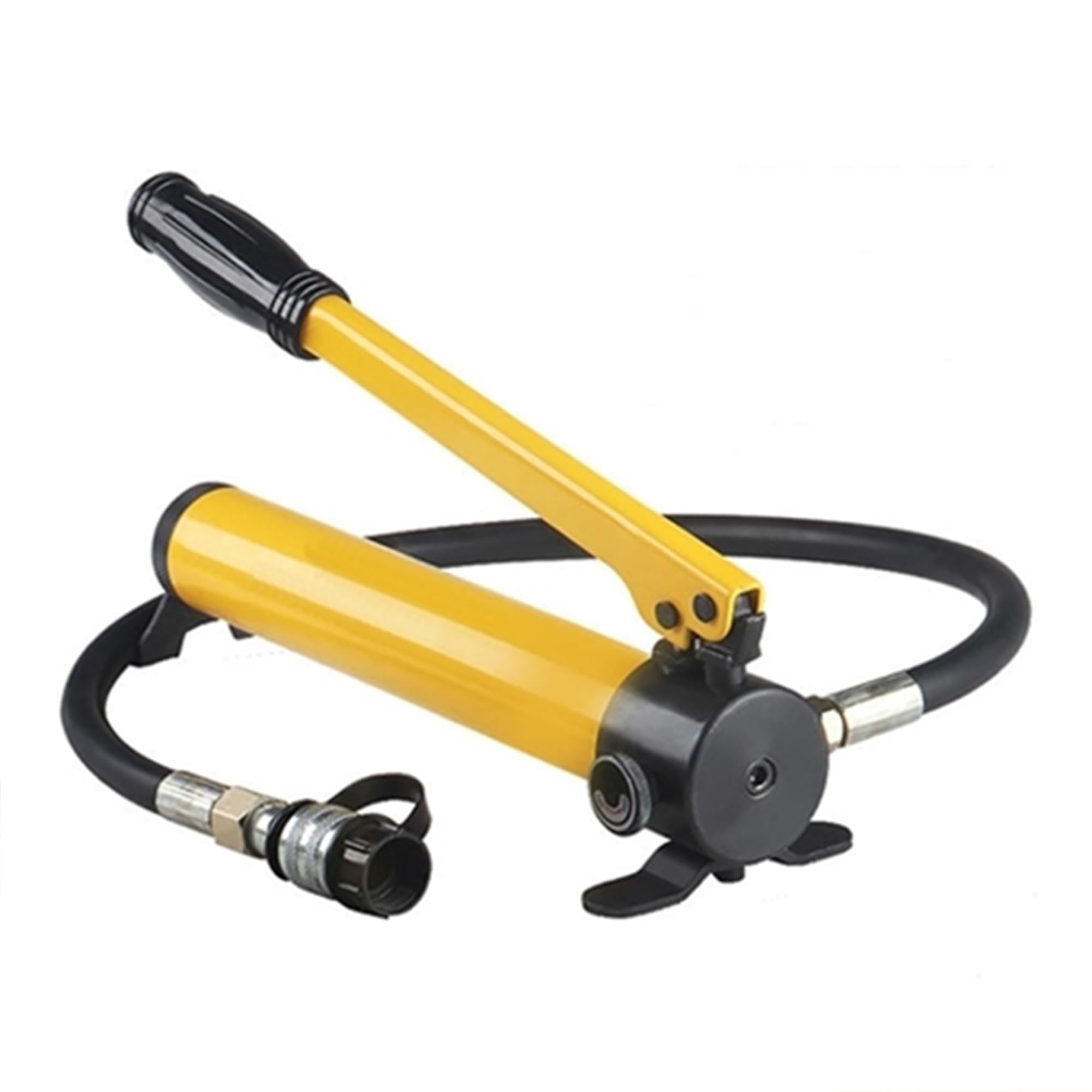 ATO Hydraulic Hand Pump, Durable Single Acting Hydraulic Hand Pump Oil Reservoir 450cc, 850 psi, Hand Operated Hydraulic Pump with Pressure Oil Gauge ?for Split Hydraulic Pliers, Short Hydraulic Jack
