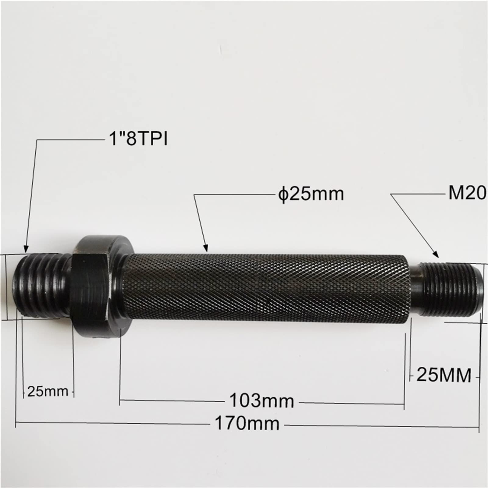 Drehfutter, M25 / 1 "8TPI Spindel for die Holzbearbeitungsdrehmaschine verbinden Sie das Futter