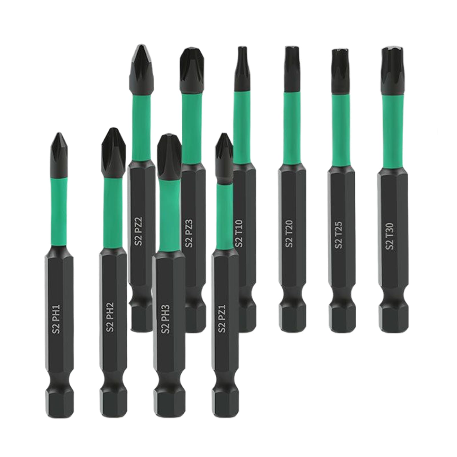 Buxuaaaa 10Pieces Bit Set 1 / 4Inch Screwdriver Bit Set Adapter Screwdriver