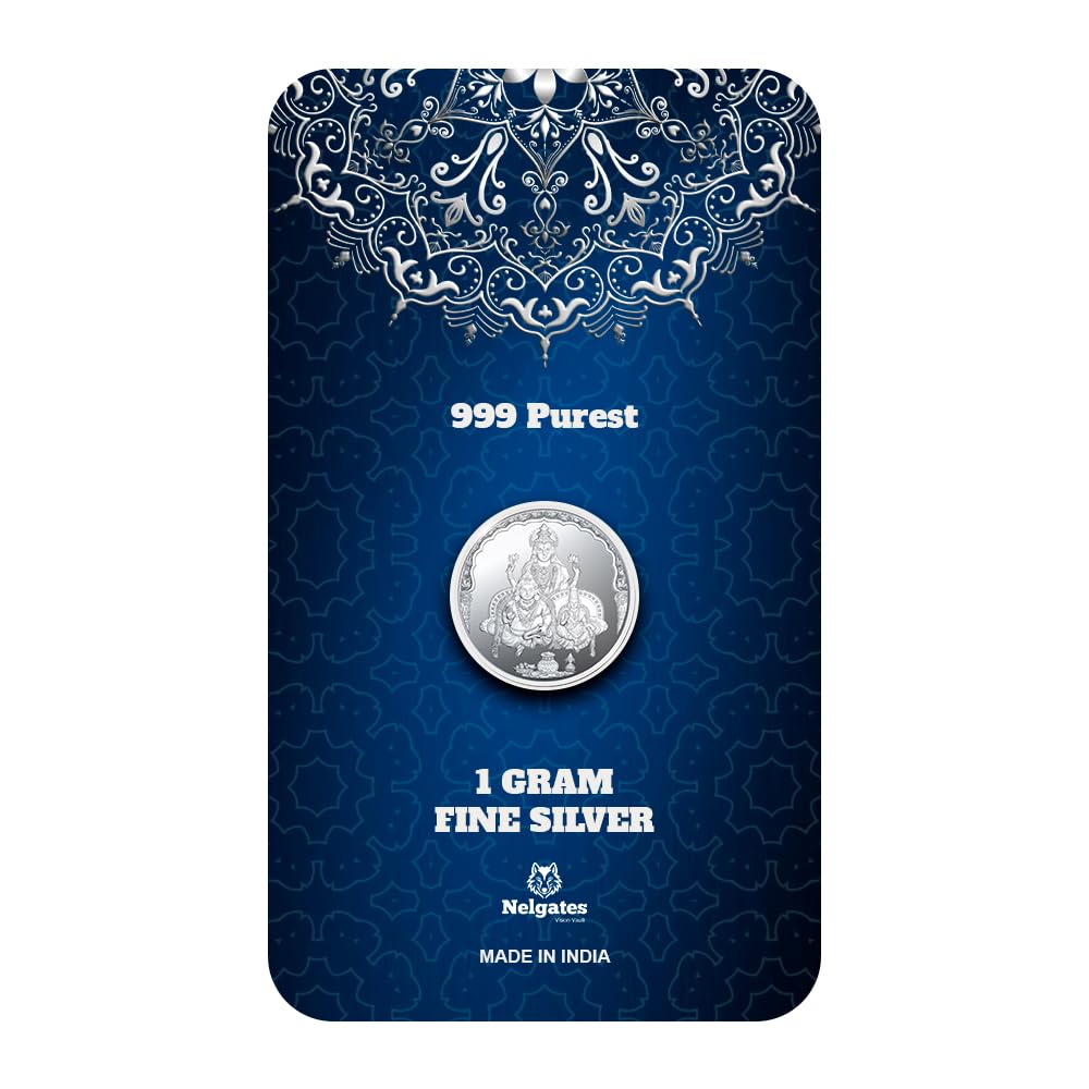 Nelgates Pure Silver coin 1gram 999purity Goddess laxmi gift for all occasions for men and women (B0DB81WX7D) Amazon Price History, Amazon Price Tracker