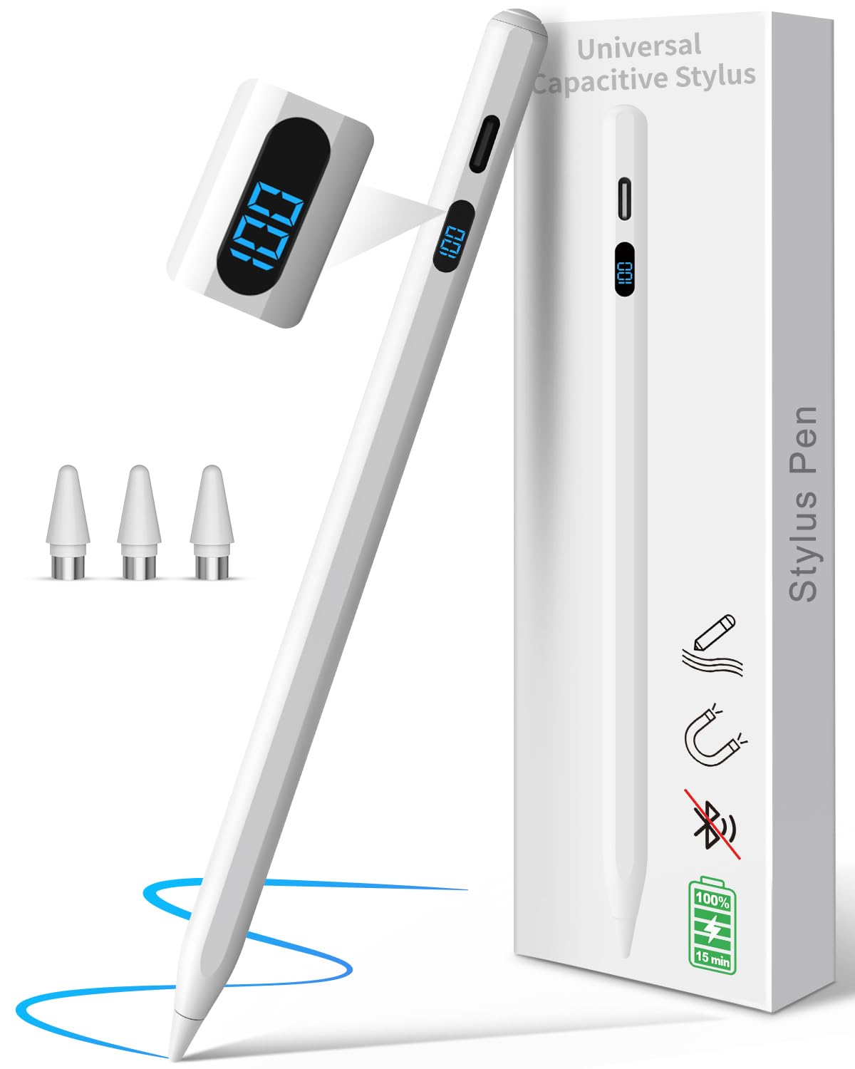 Amazon.co.jp: Styluslink タッチペン【デジタル電量表示・全機種対応