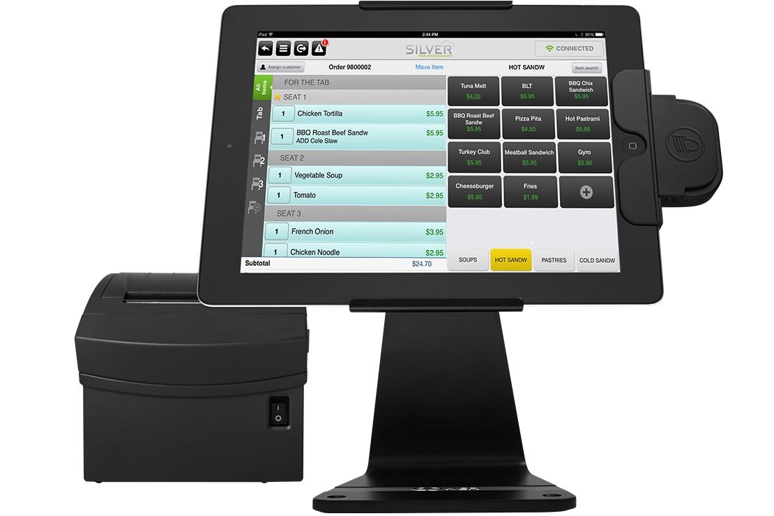 NCR Silver POS Cash Register System for iPad or iPhone mobile point