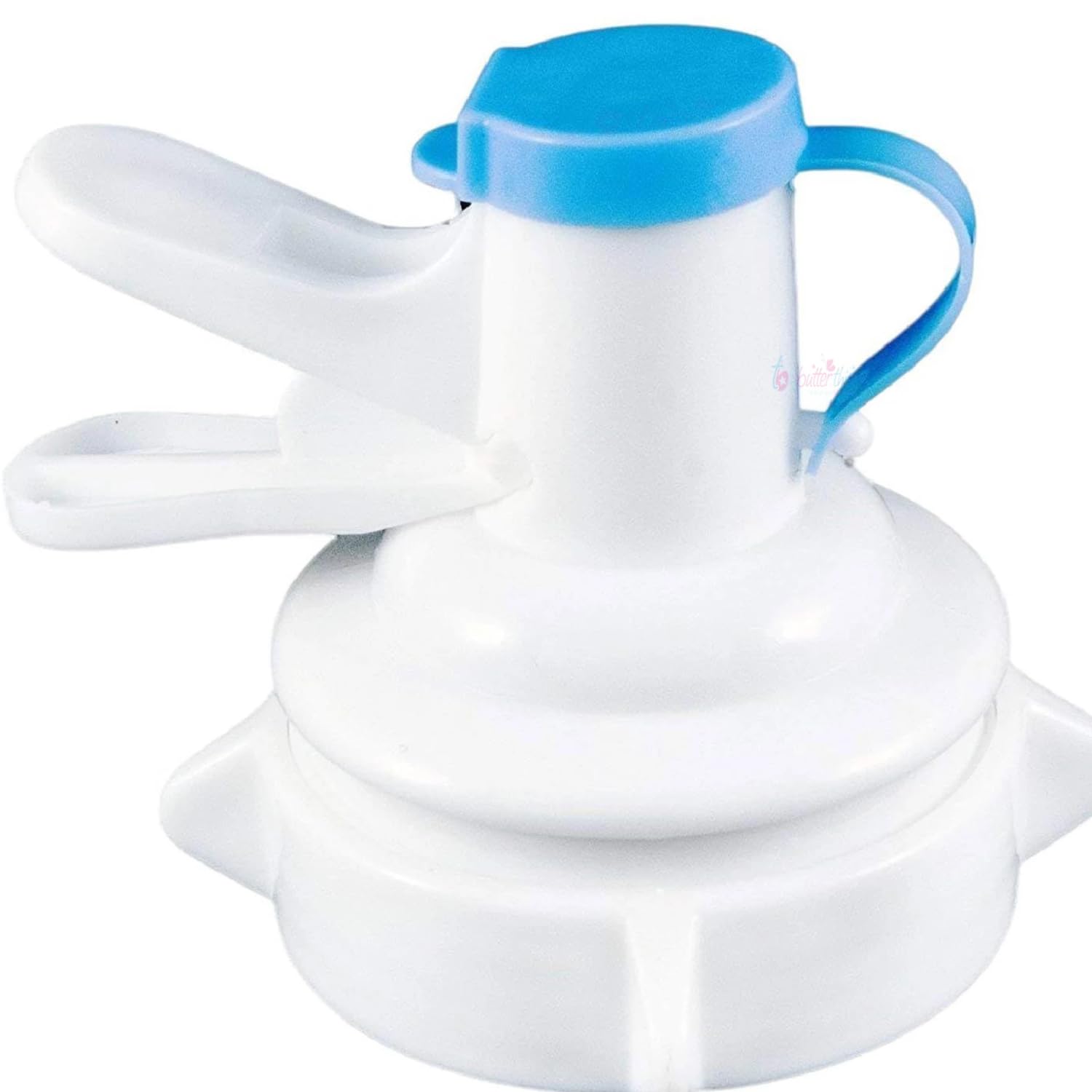 Water Dispenser Valve for 55mm Crown Top Drinking Bottle, Reusable Water Jug Cap Plastic Spigot Faucet, Easy to use-1 pcs (White & Blue Cap)-image-12