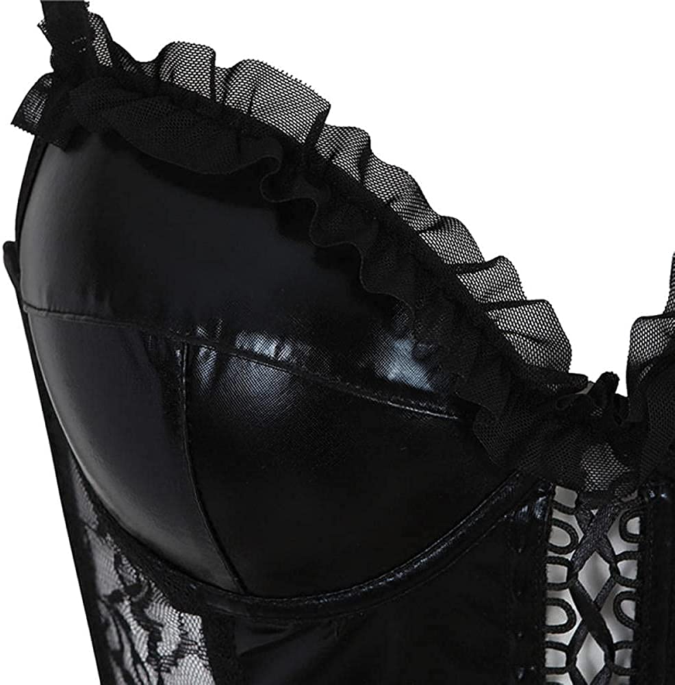 Lencería Sexy para Mujer Cinturón Negro Liguero Encaje Lencería Sexy (Color: Negro, Tamaño: 6XL) (Negro pequeño) (Negro Grande)