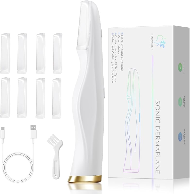 Aparador facial Vloeucis com luz LED, 3 velocidades e recarga USB