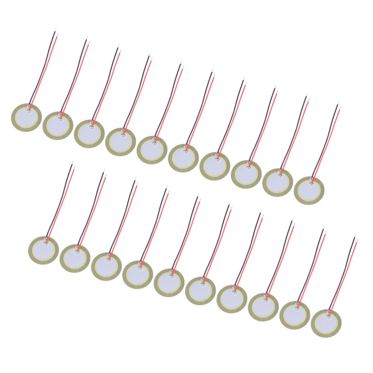 Abaodam 20mm Piezo Disc Diaphragm Elements Sheet 20pcs for Guitar Accessories Acoustic Pickups