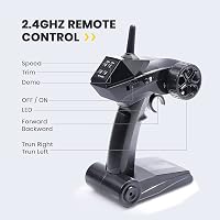 Barcă cu telecomandă DEERC cu LED-uri, viteză de peste 20 km/h, barcă RC impermeabilă pentru piscină și lac, cu 2 baterii, reîncărcabilă USB 7