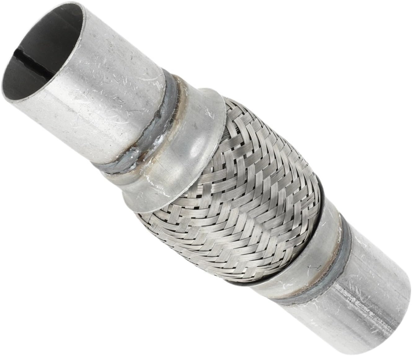 Exhaust Flex Pipe Car Universal Exhaust Flex Pipe 45-76mm ID 48-80mm OD Flexible Braided Tube Stainless Steel Conector(ID50mm-OD55mm-250mm)