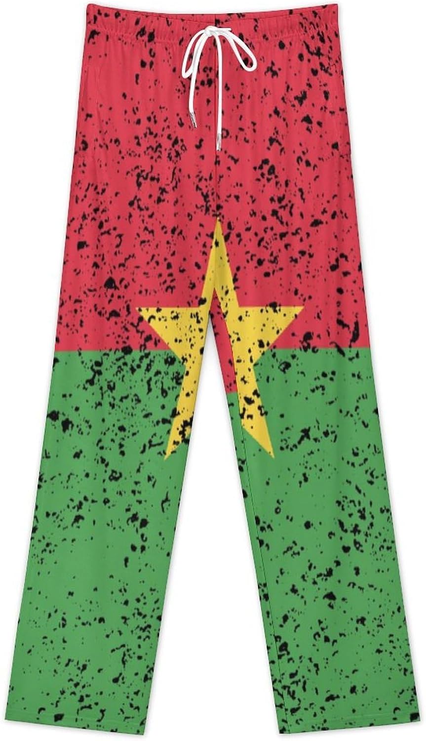 Mauritius Flag Men’s Pajama Pants Soft PJ Bottoms,