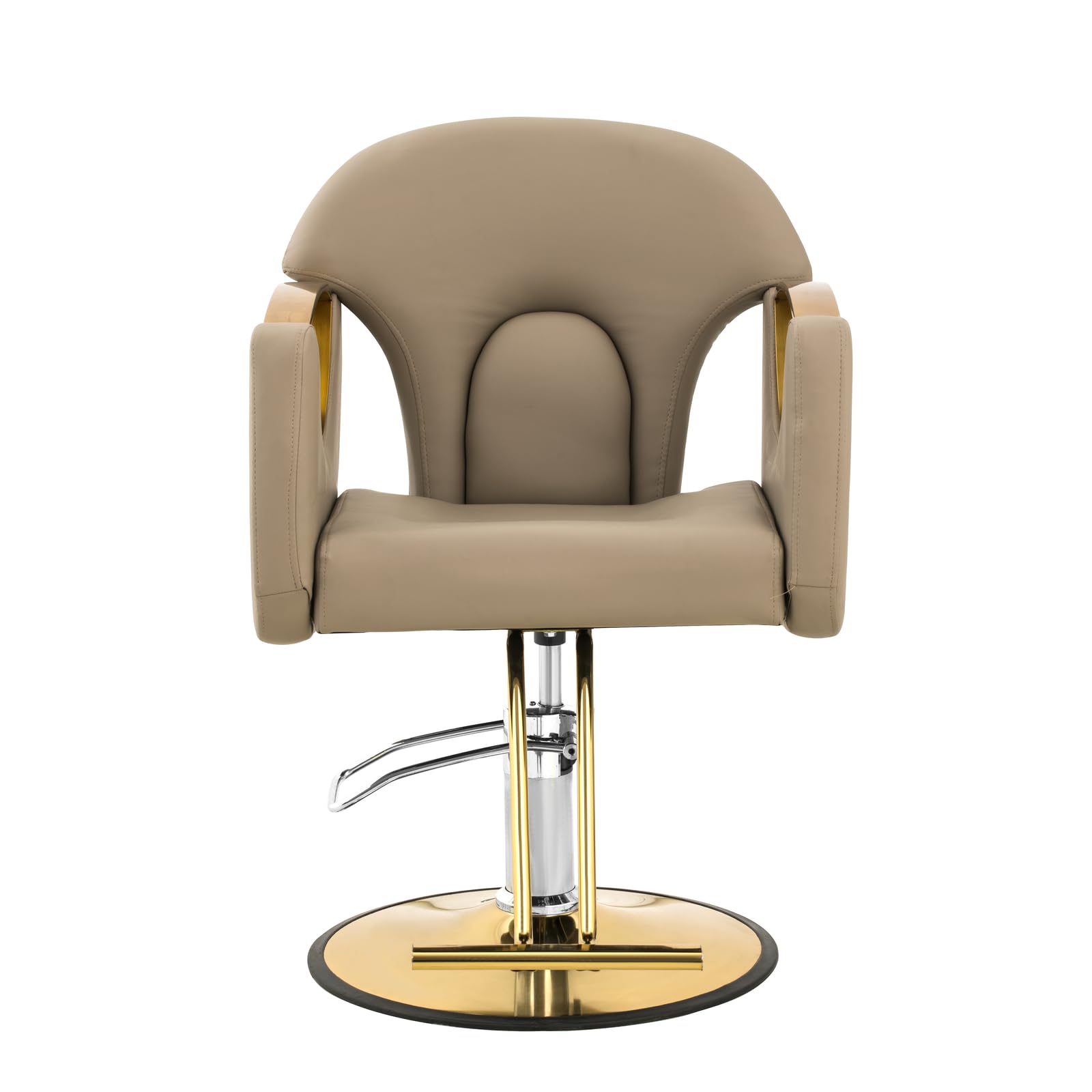 Physa Friseurstuhl höhenverstellbar mit Fußstütze Sitzhöhe 53-64 cm 180 kg Beige