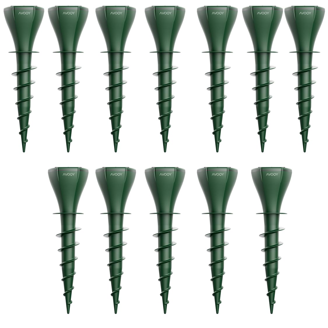 AVOQY Premium Maulwurf-Vertreiber Maulwurf-Abwehr Solar 12er Set