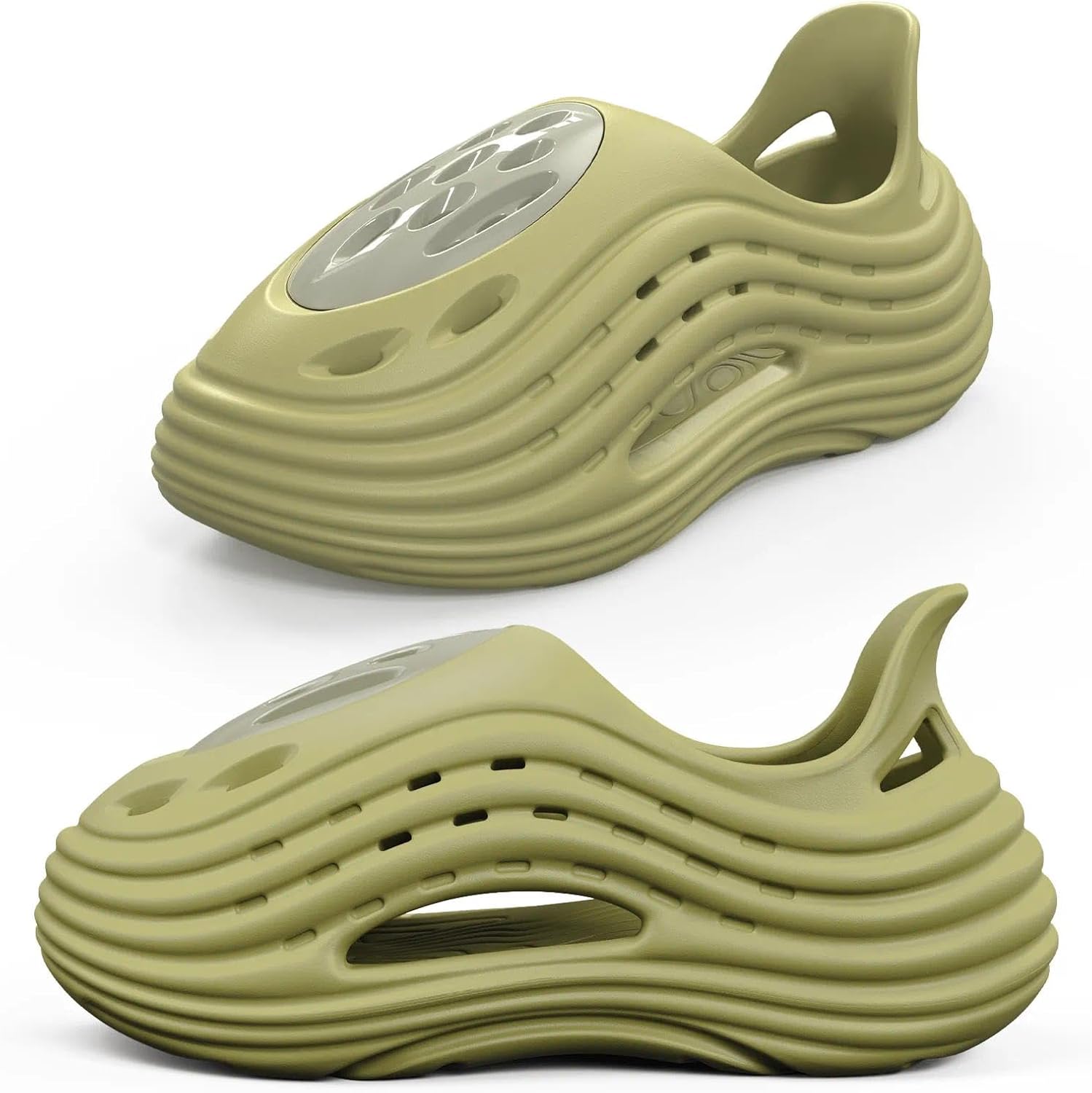 Unisex Breathable Wave Clogs - Lightweight Garden Shoes with Ventilation Holes, Non-Slip Indoor Outdoor Clogs for Men and Women