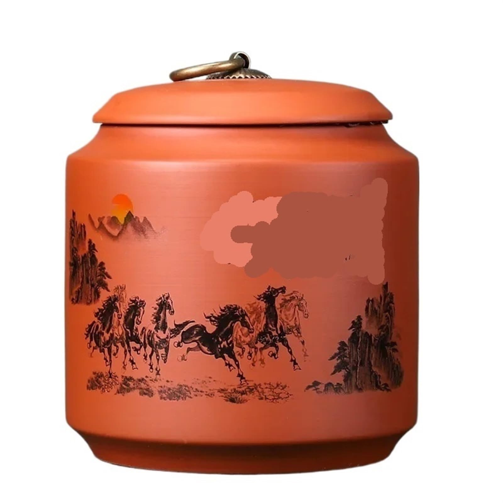 AYWTIUN tea storage jars Purple Clay Tea Caddy Nut Coffee Jars Spice Airtight Container Home Storage Cans Kitchen Accessories(C1)