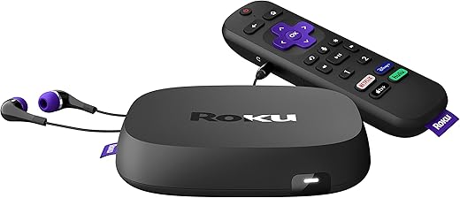 Roku Ultra 2020 Streaming Media Player, HD/4K/HDR, Voice Remote with Headphone Jack & HDMI Cable (Refurbished)