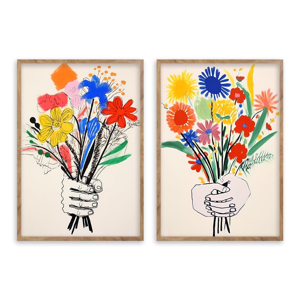 Amazon.co.jp: 阪画屋 ピカソ 「花束を持つ手」風 アートパネル アート