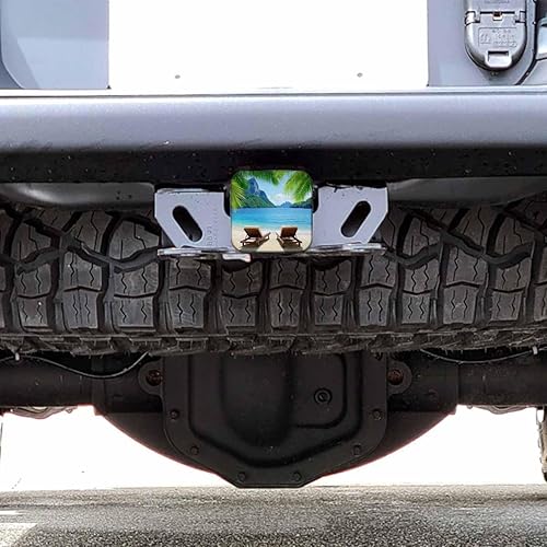 Vista 83 de Cubierta de enganche de remolque de 2 pulgadas, águila calva, grunge, águila calva americana, bandera de Estados Unidos, cubierta de goma