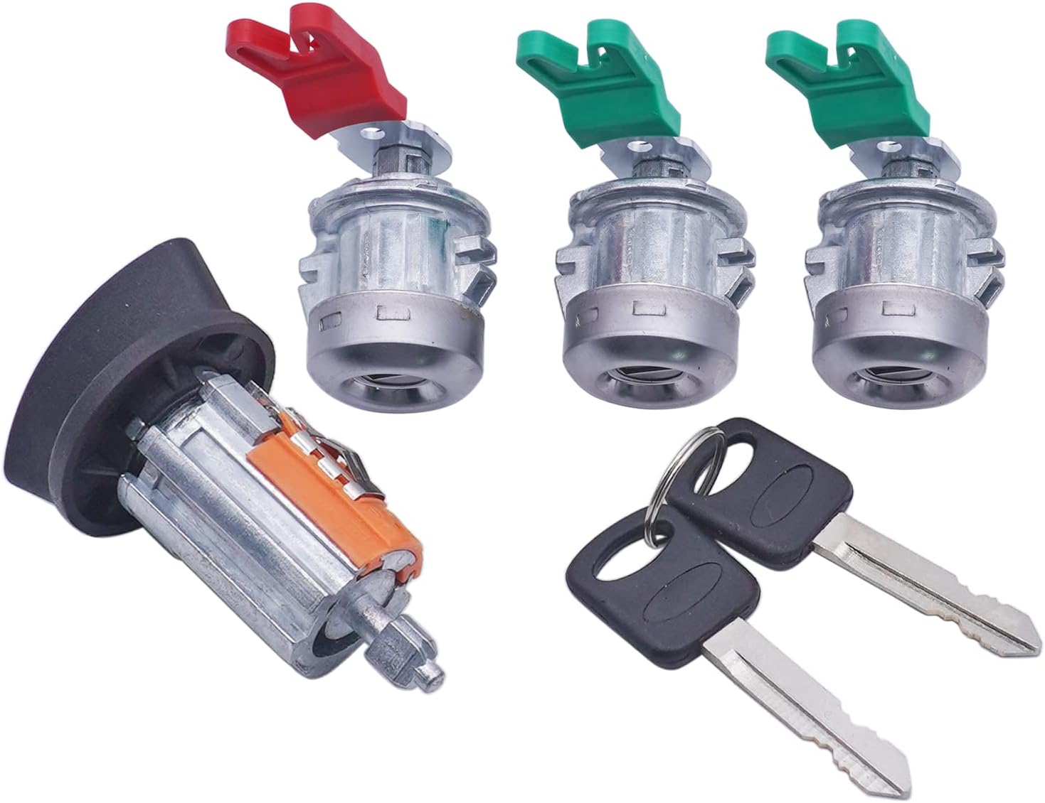 Ignition Switch Lock Cylinder + 3 Door Lock Cylinder with 2 Keys LC6177