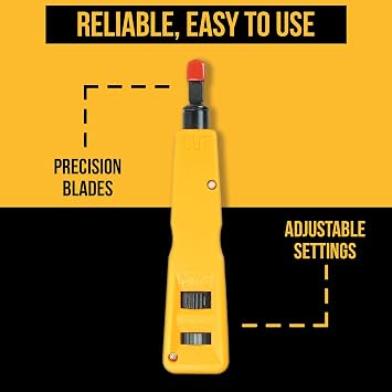 InstallerParts 10 in 1 Network Installation Tool Kit - Cables Repair Maintenance Set, RJ45/RJ11 Crimper, LAN Data Tester, 66 110 Punch Down, Stripper, Utility Knife, Screwdriver, and Hard Case