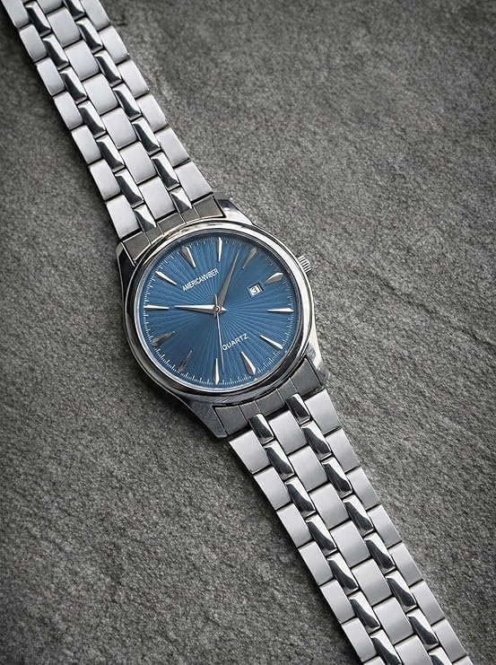 Image of Mister Empire Affordable Men's Wrist Watch Under 499 | Men Watch | Classic Round Dial | Quartz Movement | Stainless Steel Belt | Lightweight & Durable Design | Analog Display | Adjustable Lock |Trendy Party & Office Wear