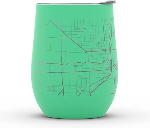 Vista 82 de Well Told Lexington Kentucky Map - Vaso de vino aislado con grabado de mapa de Kentucky, taza de acero inoxidable grabada (12 onzas, verde domingo)