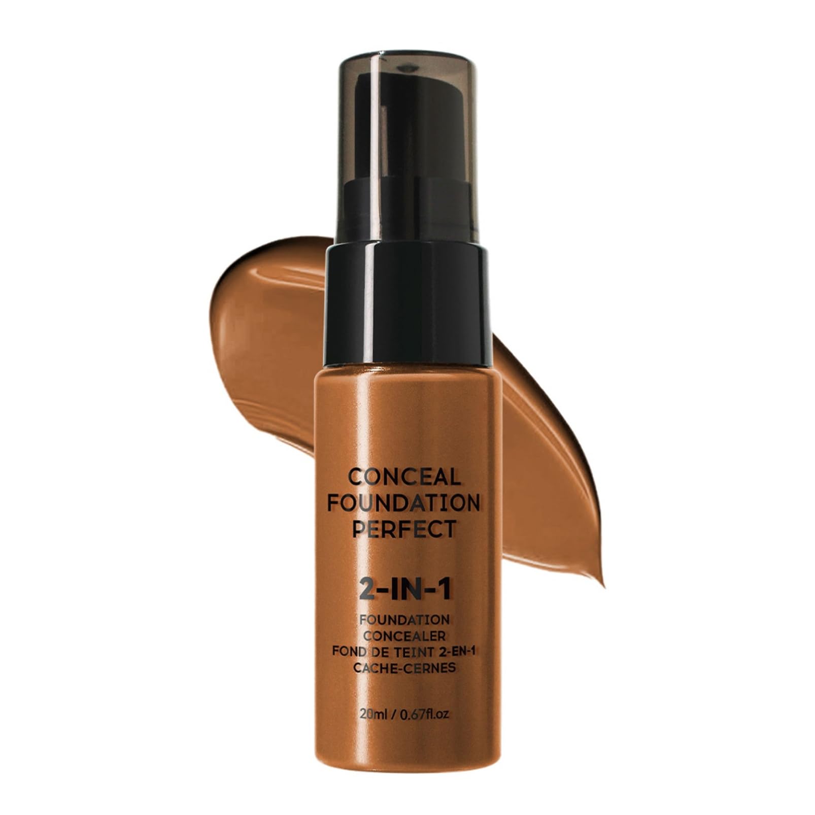 Aislor Matte Liquid Foundation Concealer Waterproof Sweat Proof Long Lasting Full Coverage Makeup Lightweight Buildable Blendable Natural Finish
