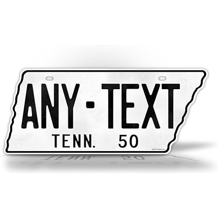 Amazon.com: SignsAndTagsOnline 1953 Reproduction Tennessee State Shaped
