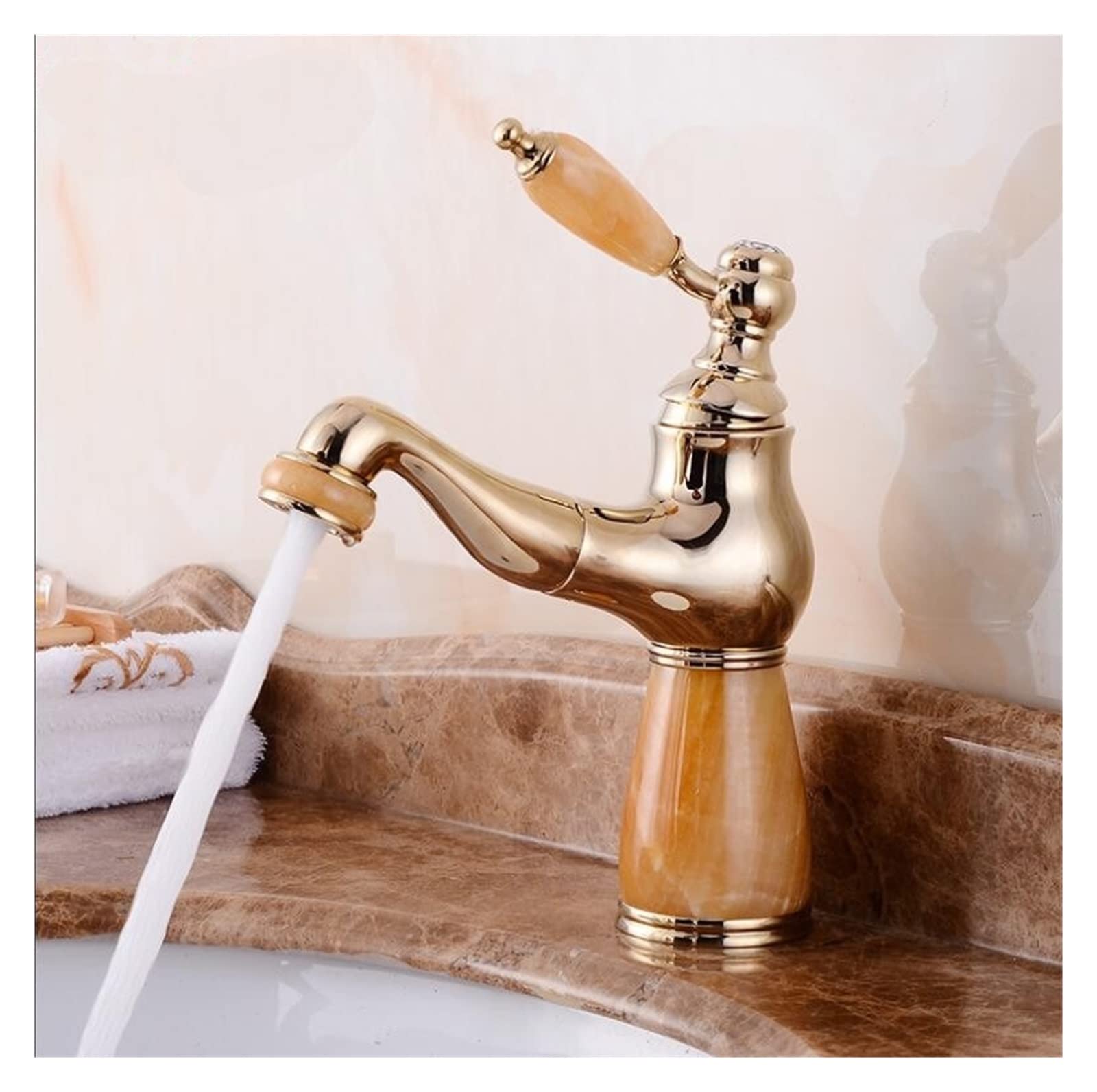 Robinet de lavabo extractible FIDEMM mitigeur de salle de bain en laiton