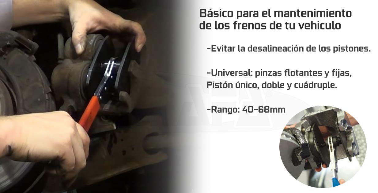 REPOSICIONADOR DE PISTONES DE FRENO Y SEPARADOR DE FRENOS POR CARRACA | Herramienta para Cerrar Piston De Freno