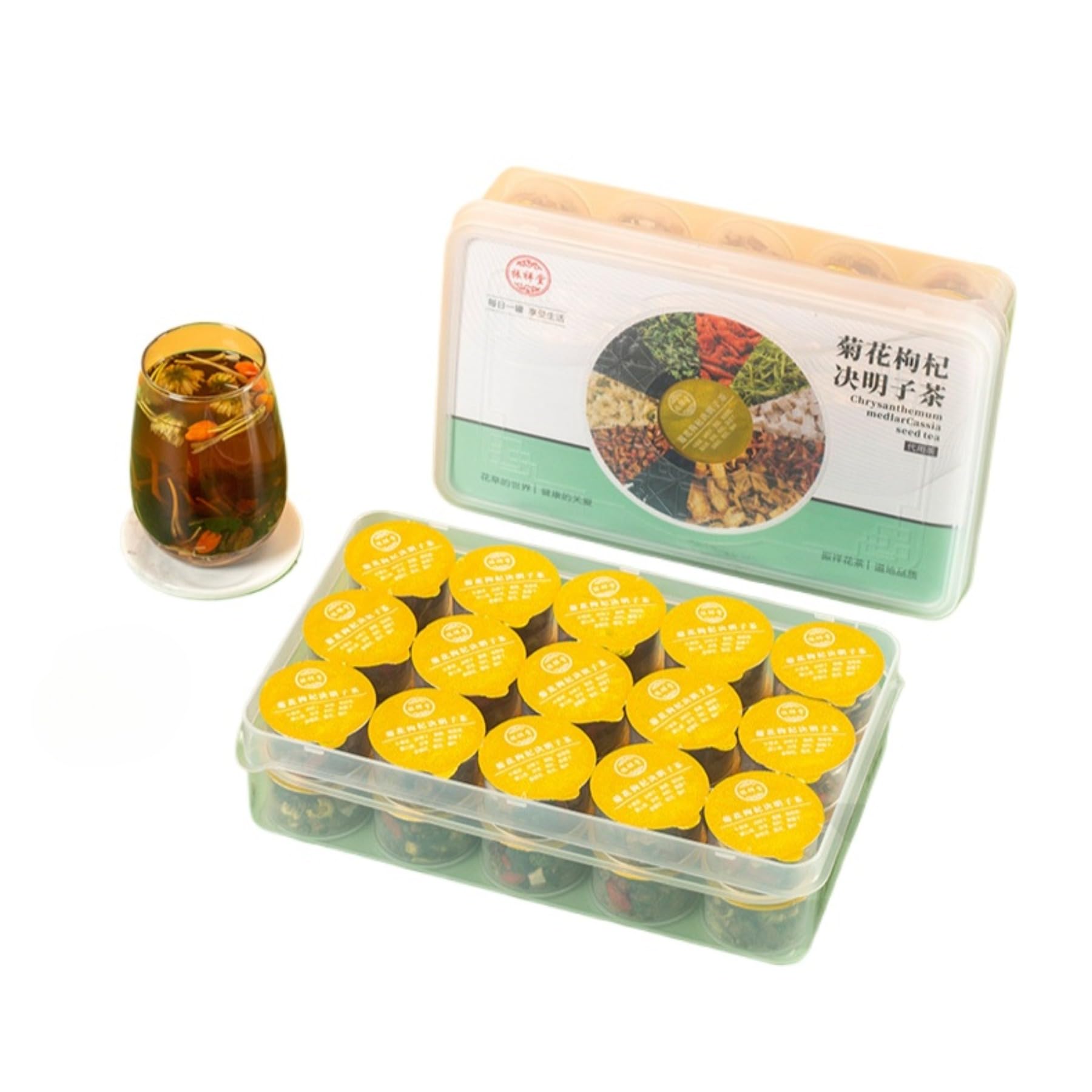 Premium-Zutaten Goji-Beeren, Cassia Etc. Kombination Kräutertee 600g (20g * 30) / 21,16oz Für Einen Gesunden Lebensstil