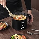 1.8L Electric Hot Pot，Ramen Cooker, Dual power supply Mini Portable Multi-Functional Lazy Pot for Pasta, Noodles, Egg, Soup,Rice，Non-Stick Noodle Cooker with Boil Dry Protection for Dorm, Office - Image 4