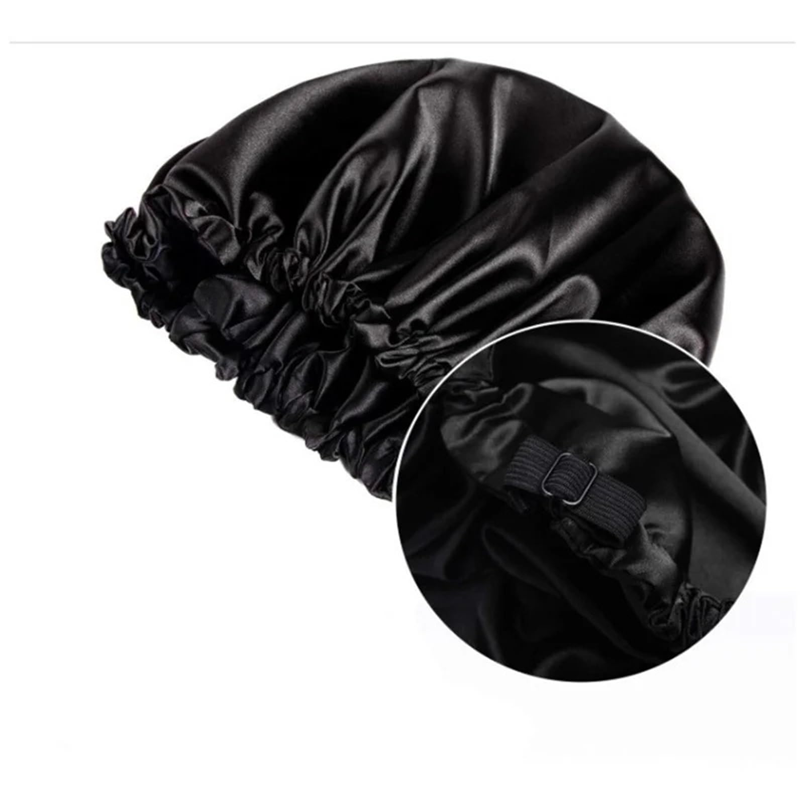 Schlafhaube Seide Seidenhaube for Damen, doppellagig, for Schlafen, Nachtmütze, reines Haar, elastisches Kopftuch