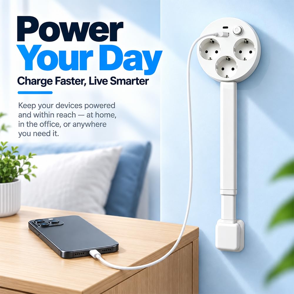 Regleta extensible de 46 a 67 cm