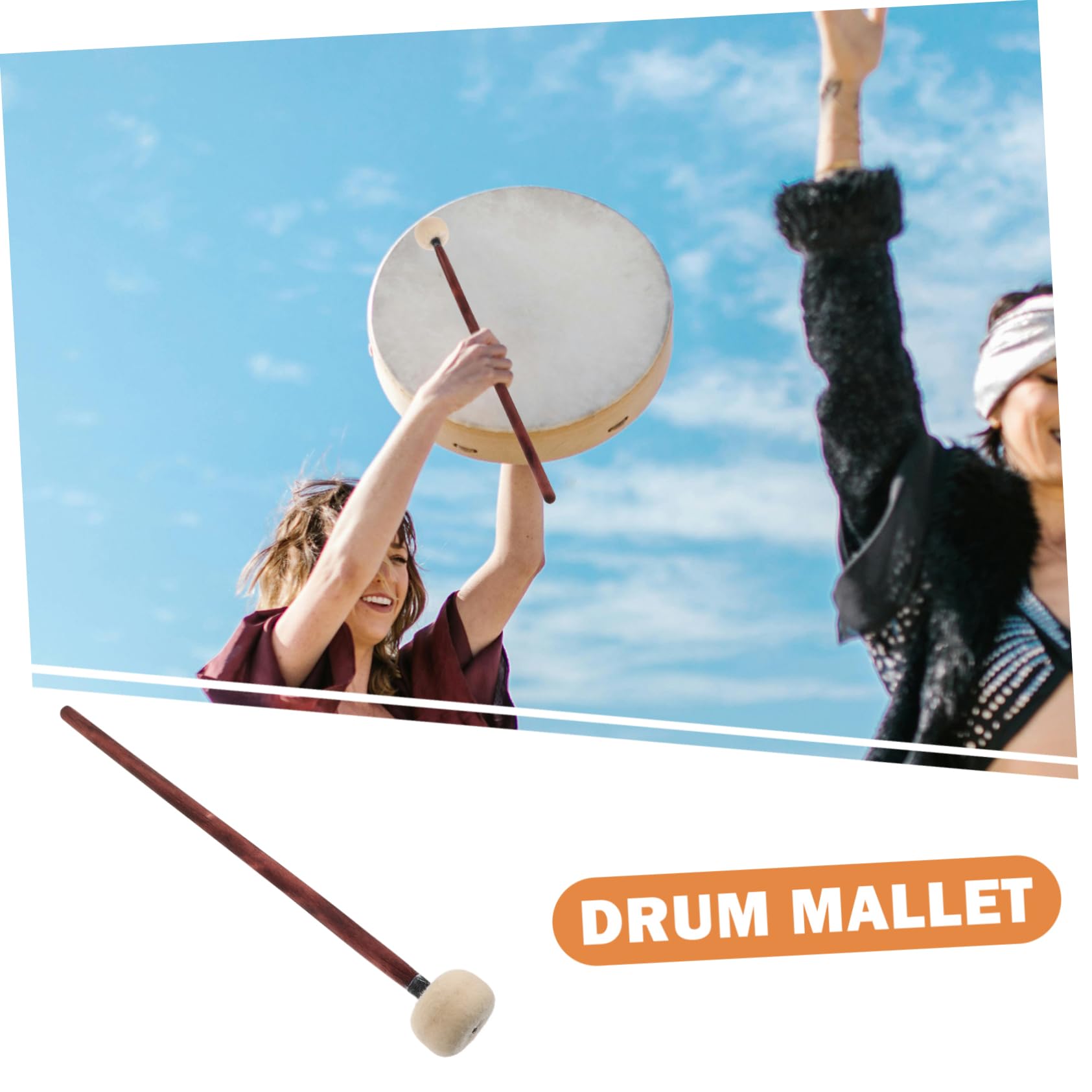ibasenice 10stücke Holzgriff Schlagzeug Mallet Filzkopf Percussion Drumsticks Für Übung Und Tuning Für Marschtrommeln Und Bassdrums Robust Und Langlebig