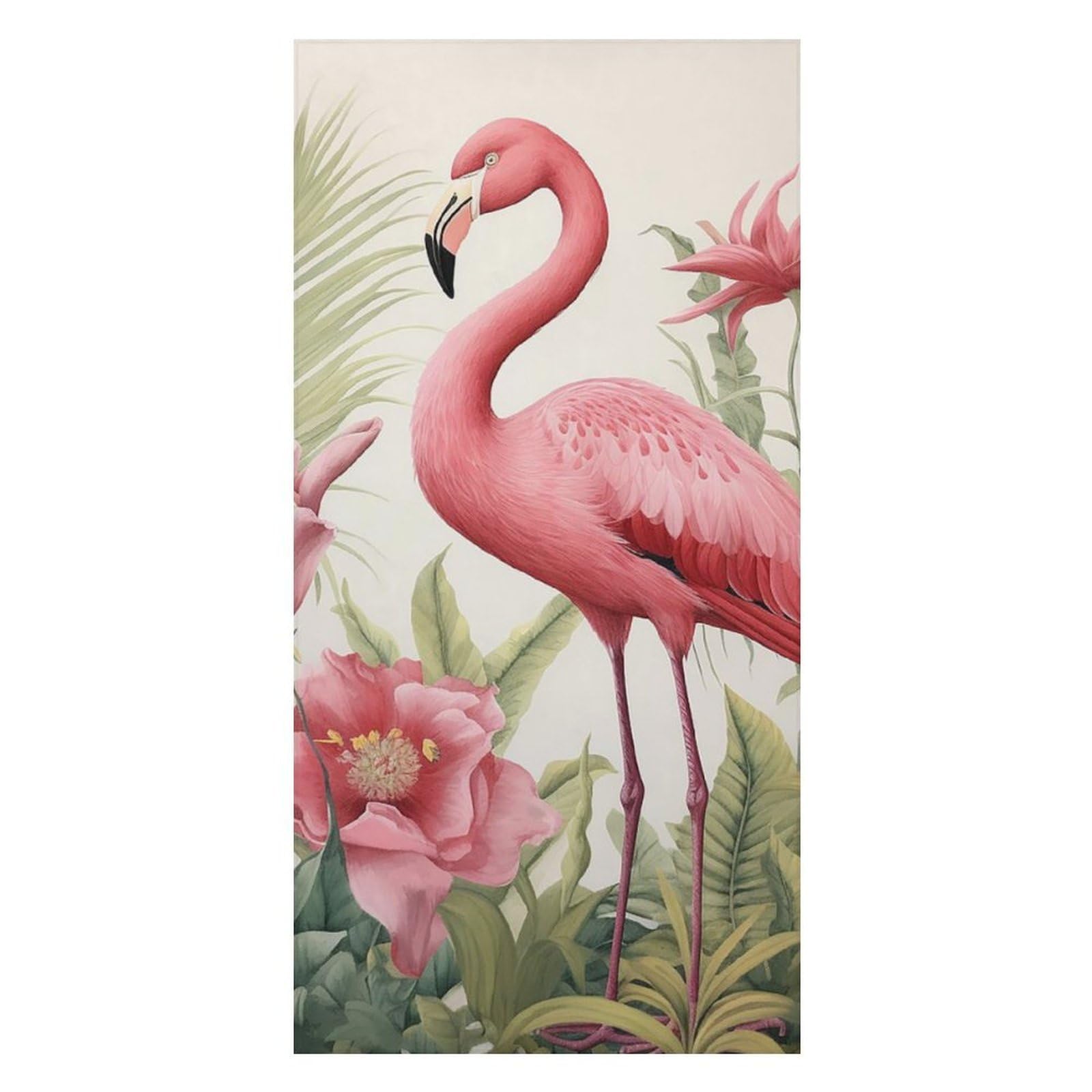 Flamingo And Leaves Beach Towels Extra Large, Quick Dry Absorbent Multipurpose, Oversized Beach Towel, Sand Free Foldable Lightweight, Travel Towel, For Beach Pool Camping Travel Vacation, 63x31.5 in