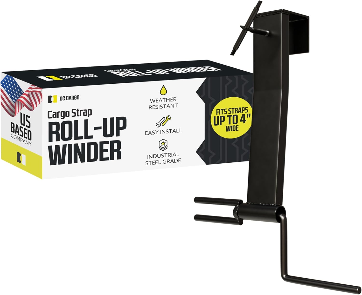 DC Cargo Mall Ratchet Strap Winder Flatbed Strap Roller Efficient 4 Inch Strap