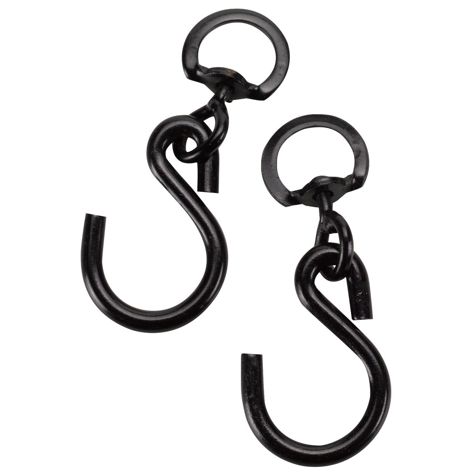 Black Swivel S Hook With Closed D RingHeavy Duty Hanging Plant Basket Hooks from B&Q
