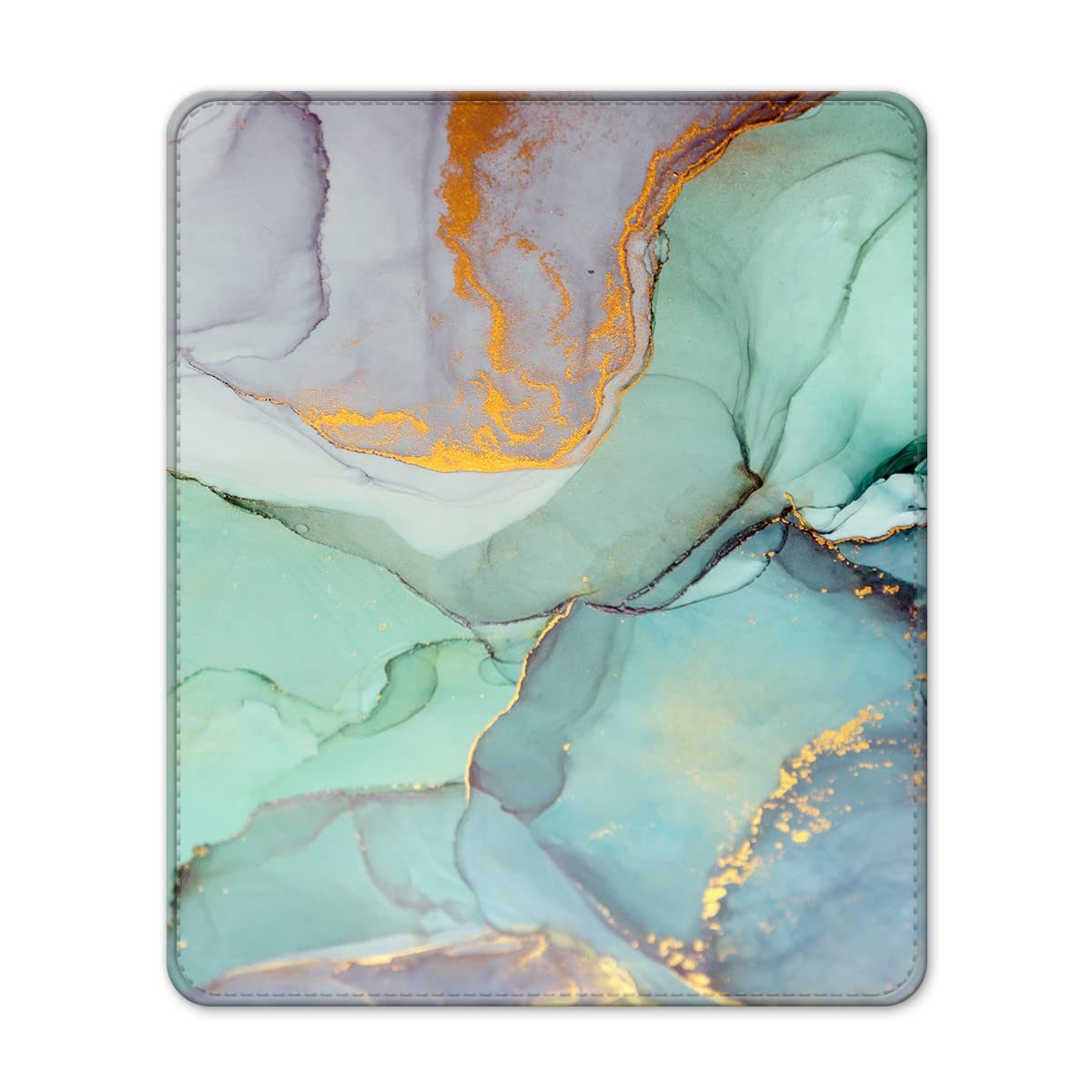 Photo 1 of Mouse Pad,Green Marble,Anti-Slip Rubber Mouse Pads, Cute Gaming Mouse Pad for Laptop & Computer, Customized Mousepad for Women Men, Square Office Mouse Mat Desk Decor