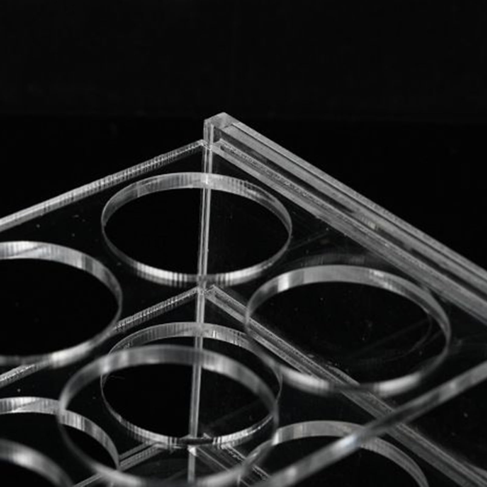 Portatubos Soportes para Tubos de Laboratorio Expositor Acrílico 8 Huecos Almacenamiento Educativo