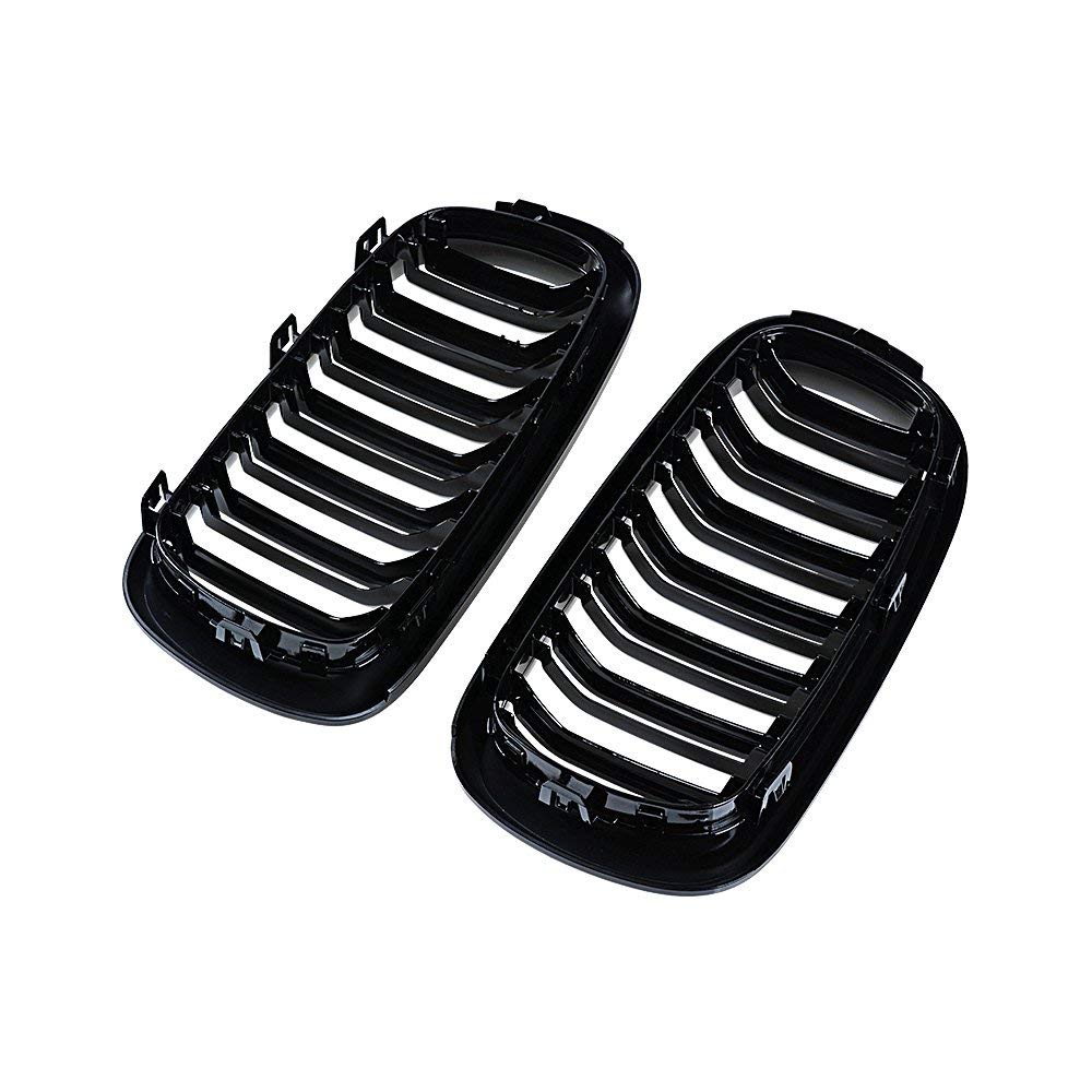2014-2017 X5M F85 X6M F86 X5 F15 X6 F16 Noir brillant Sport Hood Grill Rein Grille avant