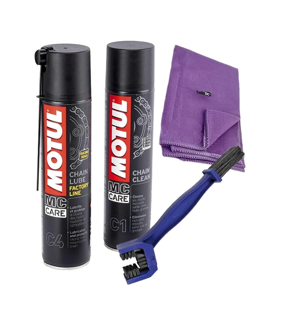 - Kit detergente e lubrificante per catena Moto Racing Road C1 C4 40 KIT-A-1