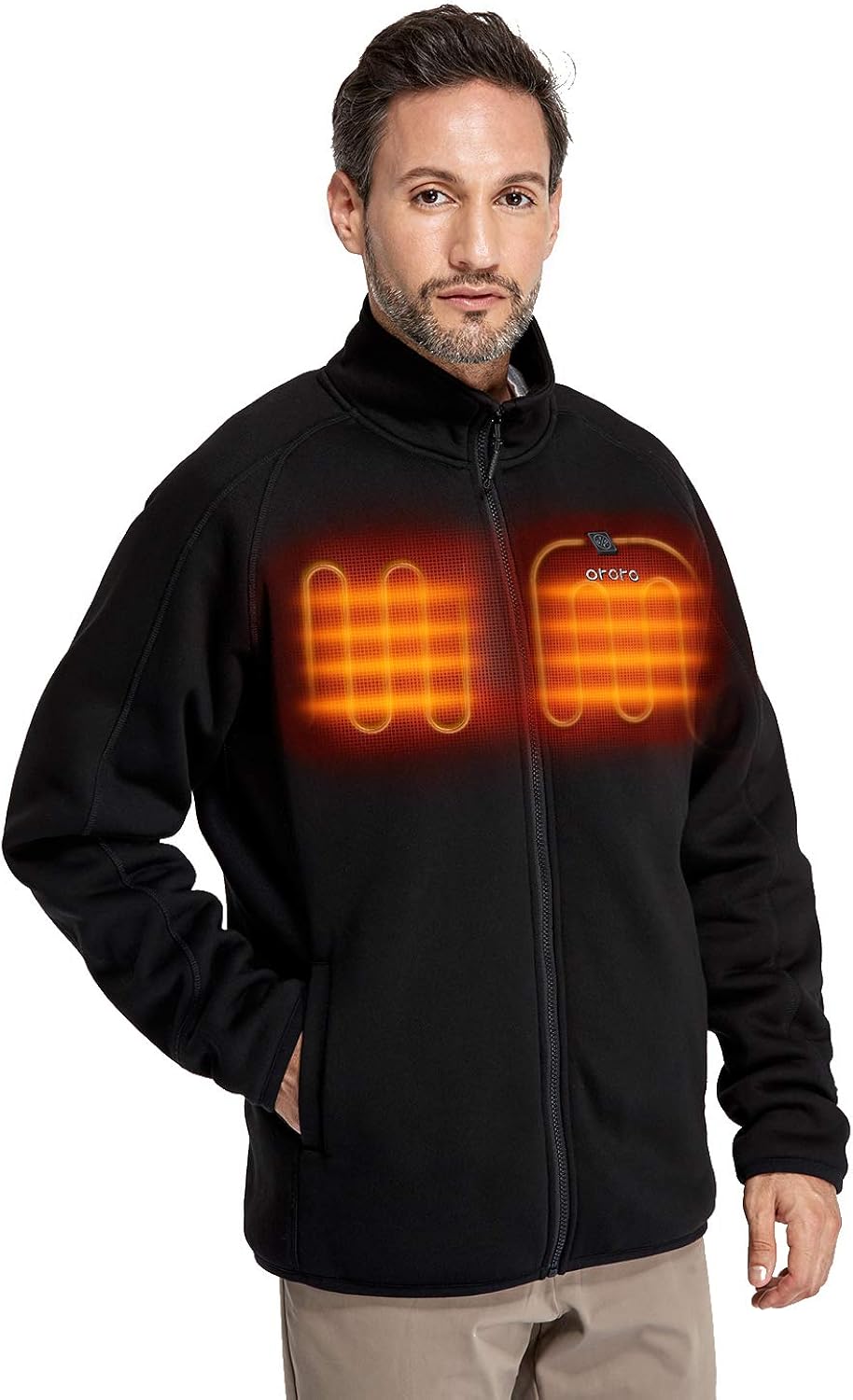 Heated sweater fleece jacket Clearance