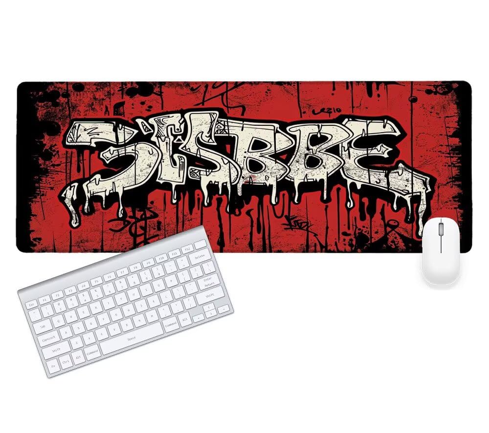 Alfombrilla Ratón, Alfombrilla Gaming Negro XXL 1200x600x3mm, Extendida Base de Antideslizante Caucho Mouse Pad Frío, Protector Escritorio con Bordes Cosidos, Mejora la precisión y la Velocidad Q-2