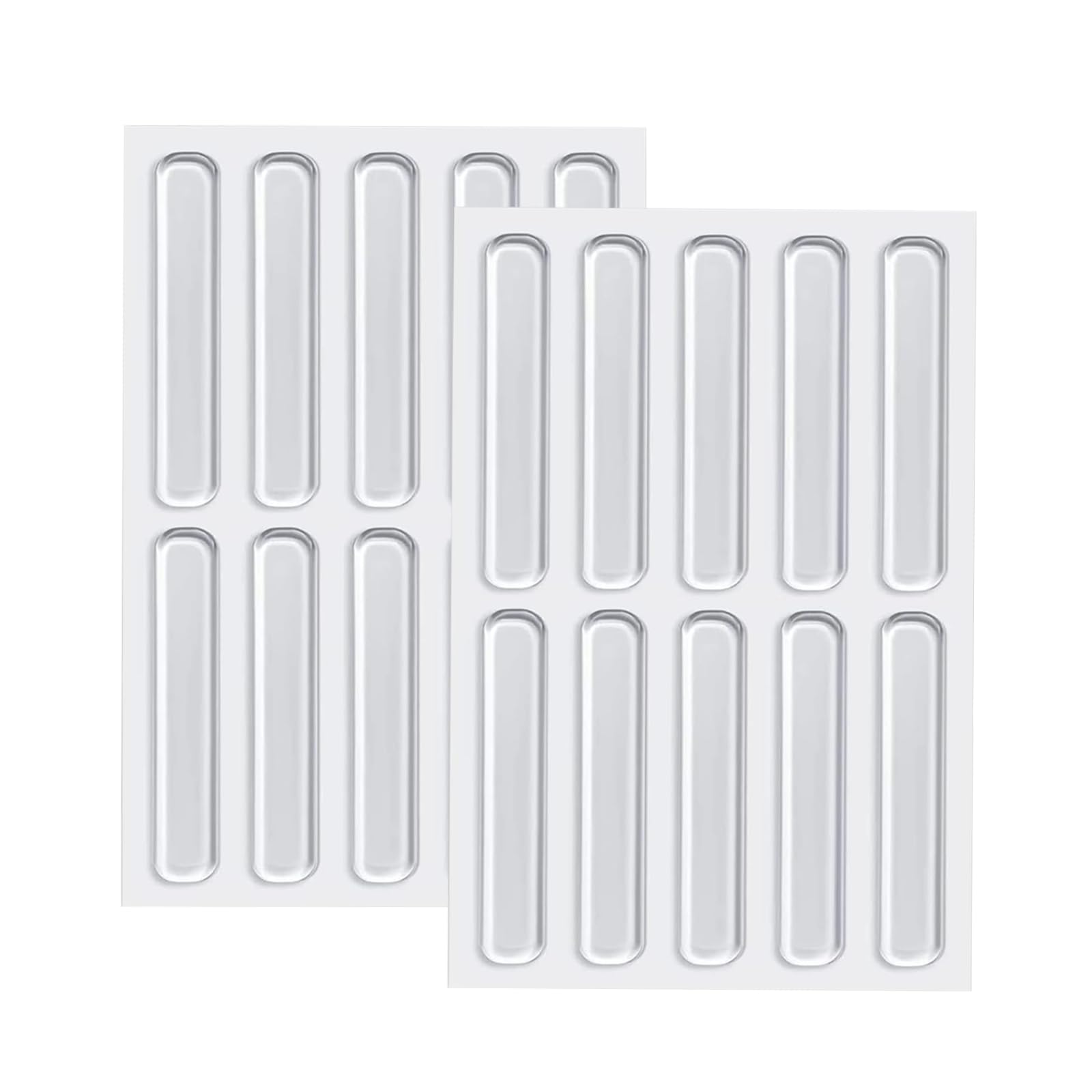 20 Pcs Furniture Bumpers, Silicone Clear Furniture Bumper Strips, Cabinet Transparent Bumpers Pads, Adhesive Bumper Pads Clear Bumper, Transparent Cabinet Bumpers for Doors and Furniture Protectors