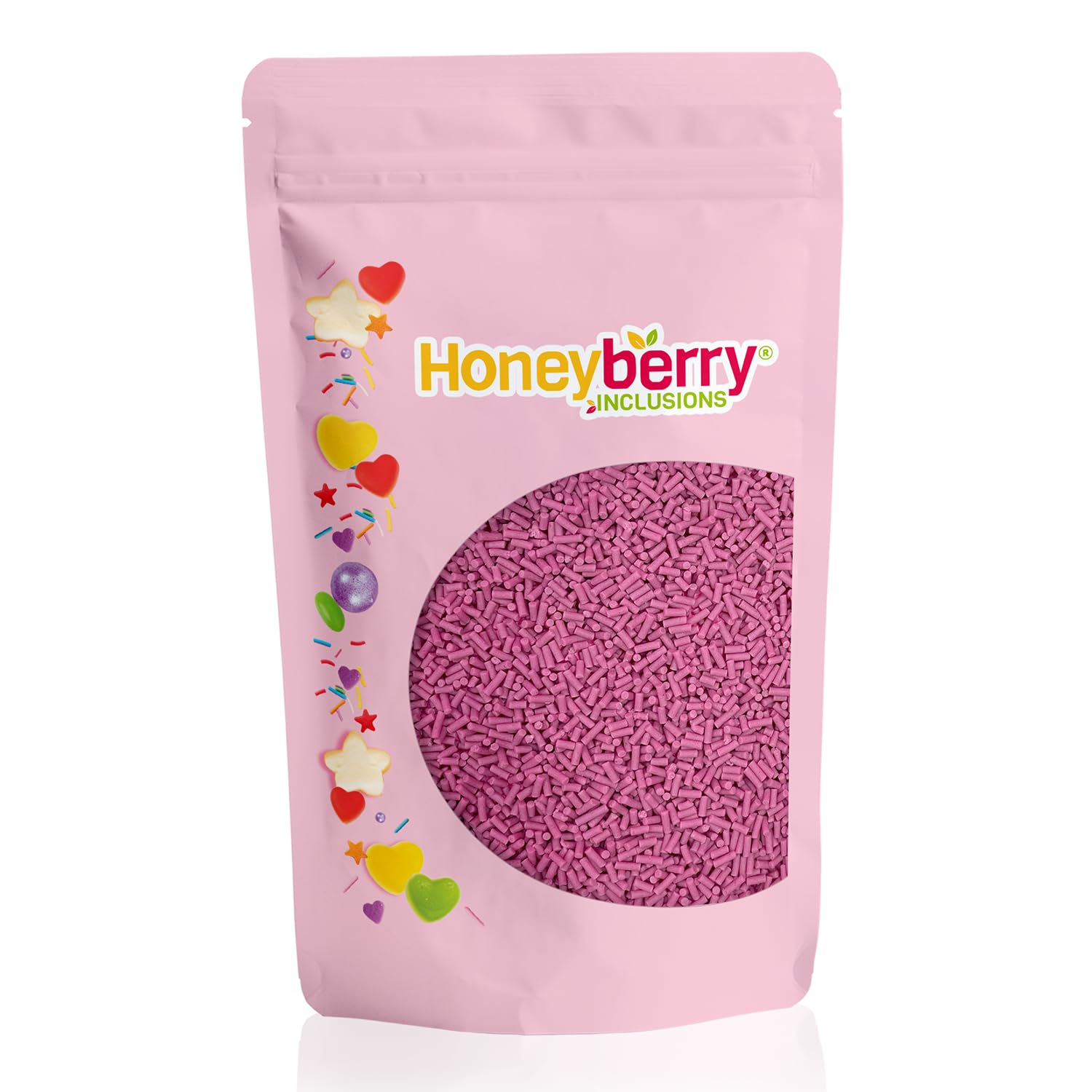 HONEYBERRY INCLUSIONS Purple Sugar Strands Sprinkles 200g - Premium Edible Decorating Vermicelli Sprinkles for Baking, Cupcake and Cake Decorations, Ice Cream, Dessert and Icing Decoration Toppers