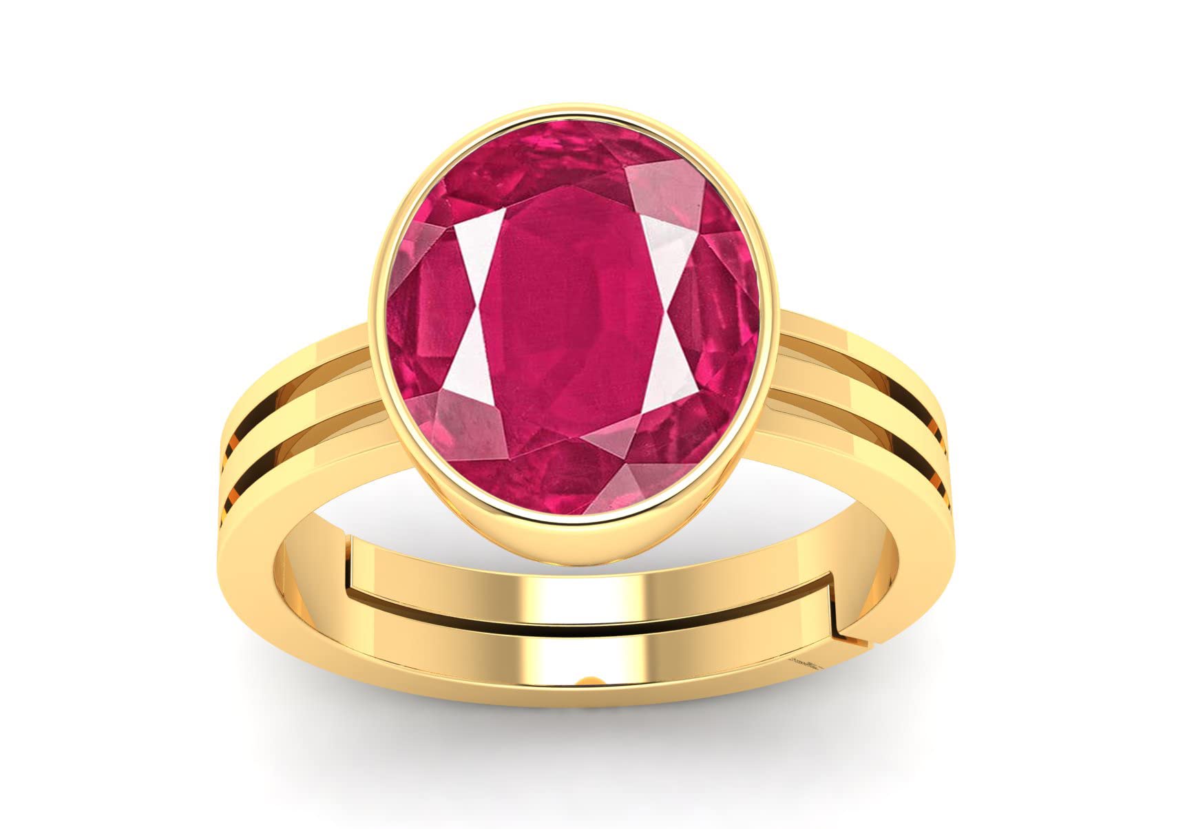 pranjal gems Certified 14.25 Ratti 13.62 Carat Natural Manikya Ruby Gemstone Ring For Men And Women-picture-35