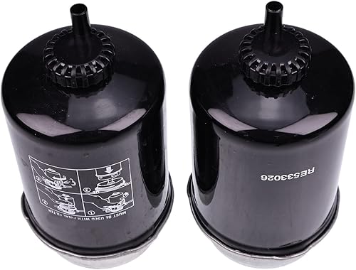 Miniatura 6 de IEQFUE 2 filtros de combustible RE533026 233-9856 compatibles con JD 318D 323D 326D 332D 333D 244J 304J 324J Perkins MP10326 MP10325 Caterpillar