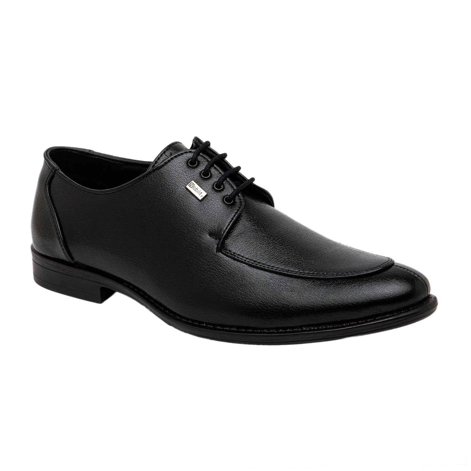 NOBILITY Black Formal Lace Up Shoes for Men || Comfortable Walking | Classic Design | Breathable | Slip Resistant ||8 UK (B0D2KT3359) Amazon Price History, Amazon Price Tracker